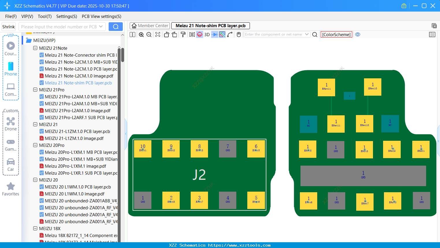 Meizu 21 Note-shim PCB Layer